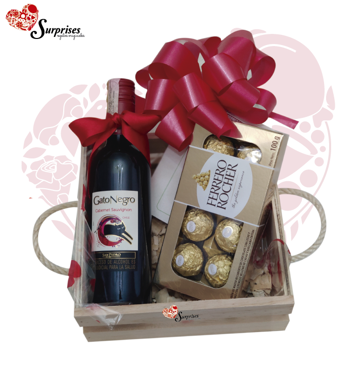 Vino Chocolates y Amor - Detalles regalar hombre